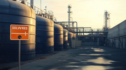 Obraz premium Industrial facility exterior