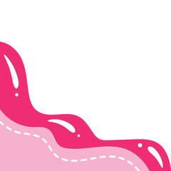 Fluid Blob Corner Illustration