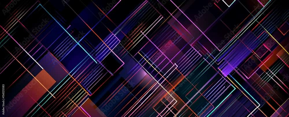 Poster abstract background with geometric patterns and colorful lines for graphic design element geometric 