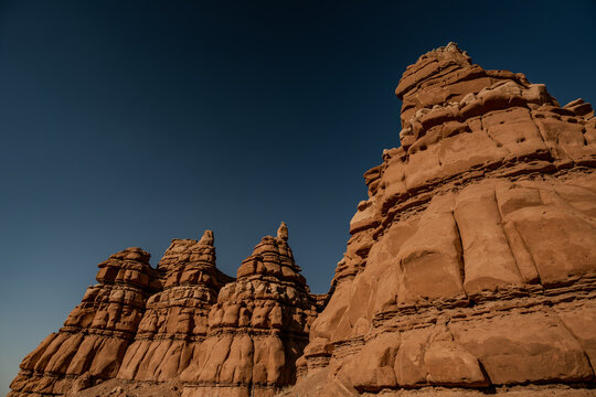 Goblin Valley Hoodoos and Desert Landscape in Utah