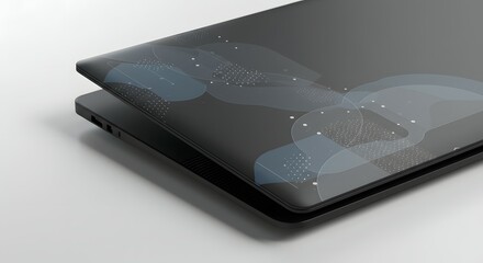 Futuristic healthcare technology concept illustrating secure patient data management. A glowing digital network interface with a user icon floats in a hospital room.