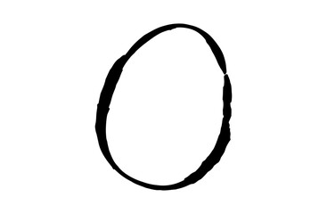 卵のベクターイラスト 手描き 筆 冬 鍋物