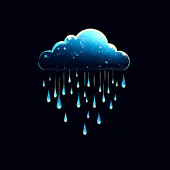 water in dynamic motion, isolated on black background for commercial use.