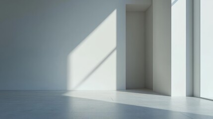 Obraz premium Empty modern room with natural light