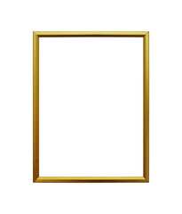 Obraz premium gold frame mockup isolated on white