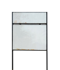 blank advertising billboard mockup isolated