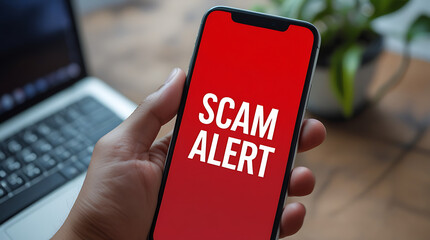 Scam Alert Warning Icon Depictions for Cybersecurity, Fraud Prevention, and Digital Threat Awareness

