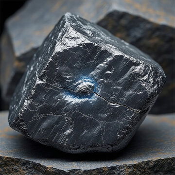 Front view of uranium stone