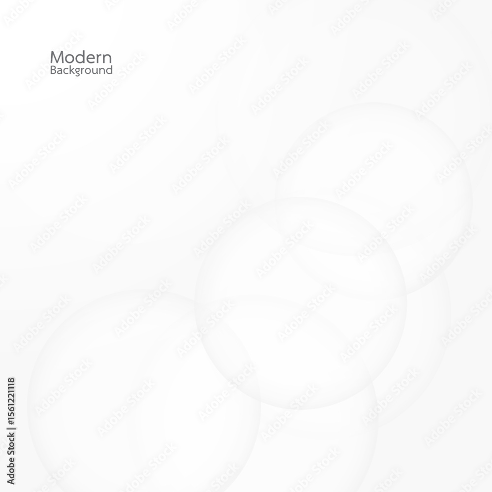 Poster abstract modern bubble.white and grey background