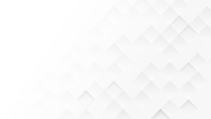 Abstract 3d modern square background. White and grey geometric pattern texture. vector art illustration