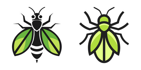 Vector art of insects with wings
