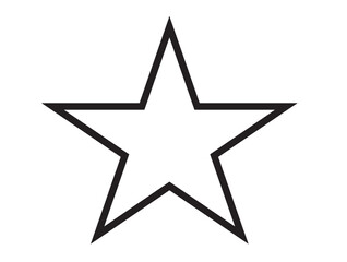 Single star icon.Single star icon on white background.A star vetor.