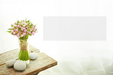 wedding bouquet on the table