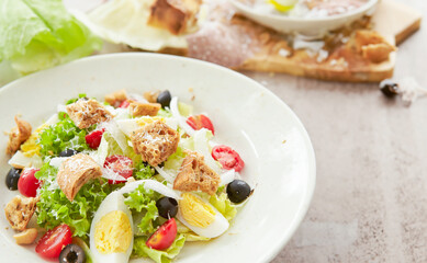 salad with feta cheese and olives