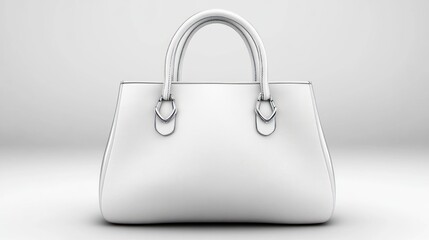 White handbag, studio shot