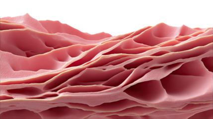 Abstract Layered Pink Landscape: A serene yet abstract view of gentle landscape with pink layers creating peaceful ripples and intriguing pattern.