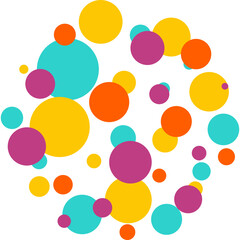 Modern Colorful Circle Graphic