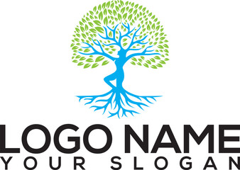 Obraz premium vector tree with green leaves