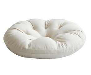 A white pillow with a white background