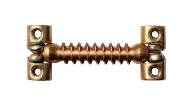 Detailed Mechanical Component: A close-up shot of a meticulously crafted metal component, showcasing intricate design and precision engineering.