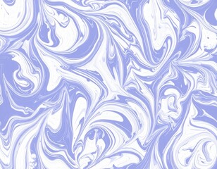 Abstract swirling pattern of lavender and white paint creating a marbled effect