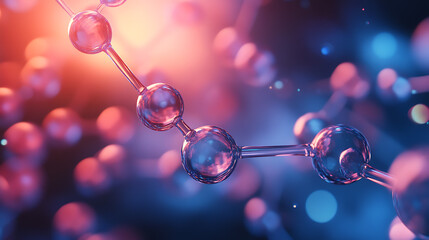 Futuristic Glass and Water Molecular Designs: A Conceptual Exploration of Advanced Skincare and Cosmetic Innovation, Blending Organic Patterns, Bioluminescence, and Minimalist 3D Aesthetics