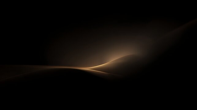 Minimal Mac OS-style wallpaper with soft black and gold gradients