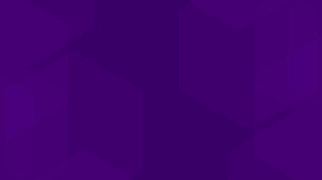 Abstract corporate dark purple abstract background with translucent hexagons 4k motion seamless looping