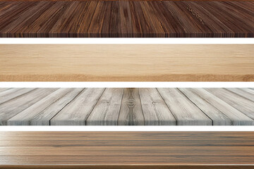 Variety of Wooden Tabletop and Floor Textures