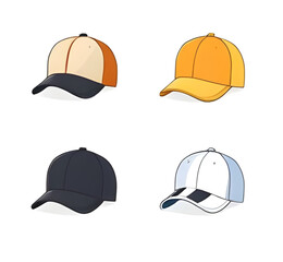 Colorful cap, Cap icon, Baseball cap, Fashion cap, Multicolor hat, Rainbow cap, Sports cap, Summer cap, Trendy cap, Bright cap, Casual cap, Cap vector, Colorful headwear, Flat cap icon, Cool cap desig