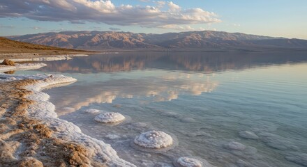 Obraz premium mountain lake in the morning