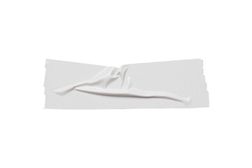 white torn wrinkled tape isolated transparent png background,Design template or mockup.design...