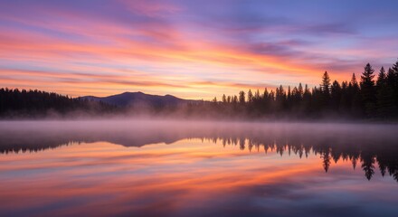 Obraz premium sunrise over the river