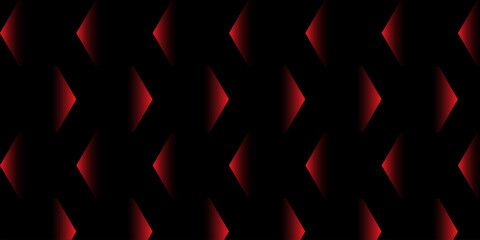 Red and Black Gradient Arrow Pattern Background with Geometric Symmetry