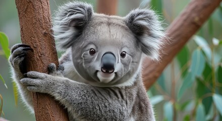 Fototapeta premium koala in tree