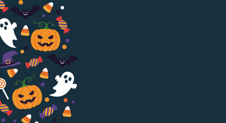 halloween background with copy space