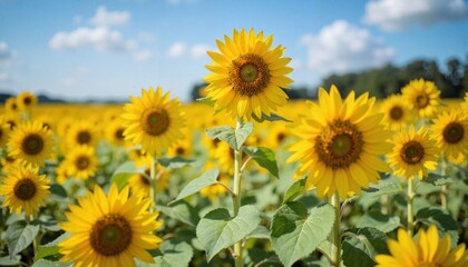 Obraz premium Sunlight shining through fresh green leaves in natural setting 