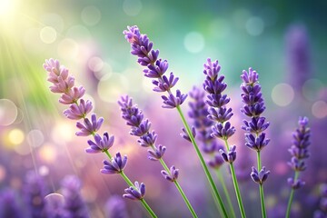Naklejka premium lavender flowers in the garden