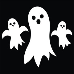 Obraz premium Ghost Design Halloween Icon Halloween Costume