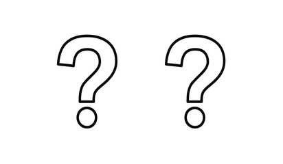  Question icon set. question mark icon.