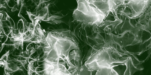 Abstract swirling white smoke on Transparent background. Swirls grey smoke on a transparent background