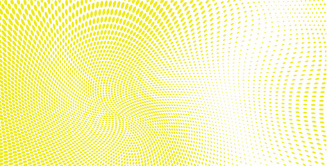 Wavy gradient halftone dots pattern texture background

