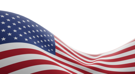 Fourth of July Banner Design Featuring the American Flag, USA Patriotic Stars, Vector Illustration Celebrating Independence Day in the United States Environment