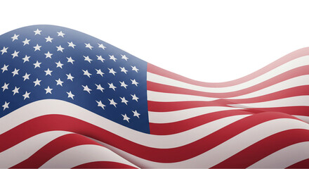 Celebrate Independence Day with Stunning Banner Design Showcasing the American Flag, Stars, and Patriotism in a Vibrant Vector Illustration of the USA's Heritage and Spirit