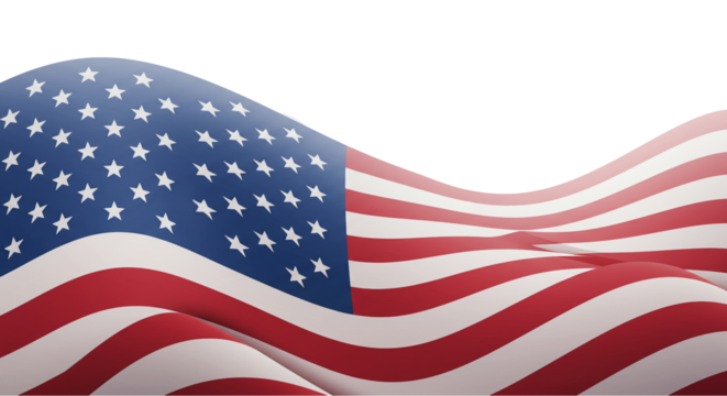 Celebrate Independence Day with Stunning Banner Design Showcasing the American Flag, Stars, and Patriotism in a Vibrant Vector Illustration of the USA's Heritage and Spirit - Powered by Adobe