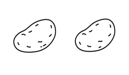 Potato icon isolated. simple vector icon on white background