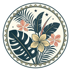vector illustration of an abstract floral background