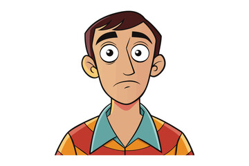 A moment of contemplative reflection: A close-up portrait of a thoughtful individual, exuding quiet contemplation, wearing casual attire, set against a clean background.