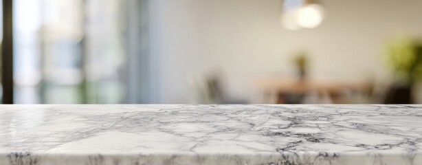 The elegant marble countertop in a modern kitchen setting.