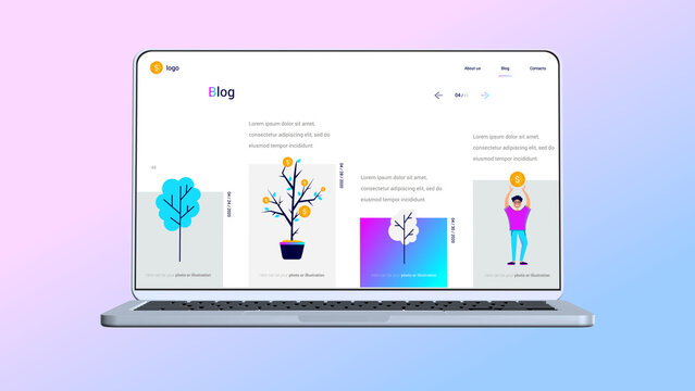 3D Modern Finance Blog Web Promo